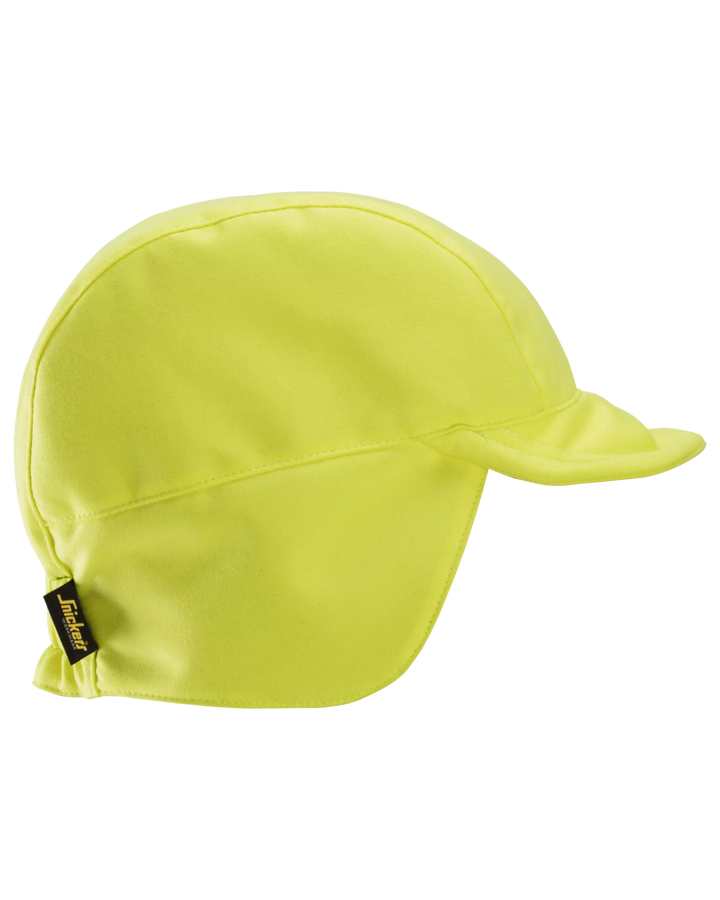 Snickers Hi-Vis Yellow, ProtecWork Shell Cap (9066) – right side view
