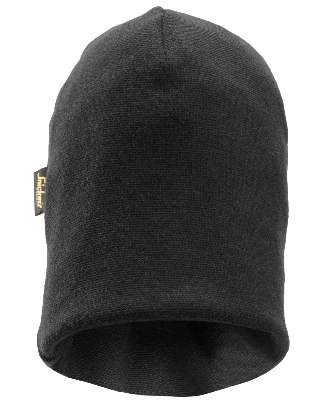 Snickers Black, ProtecWork Wool Beanie (9075) – front view