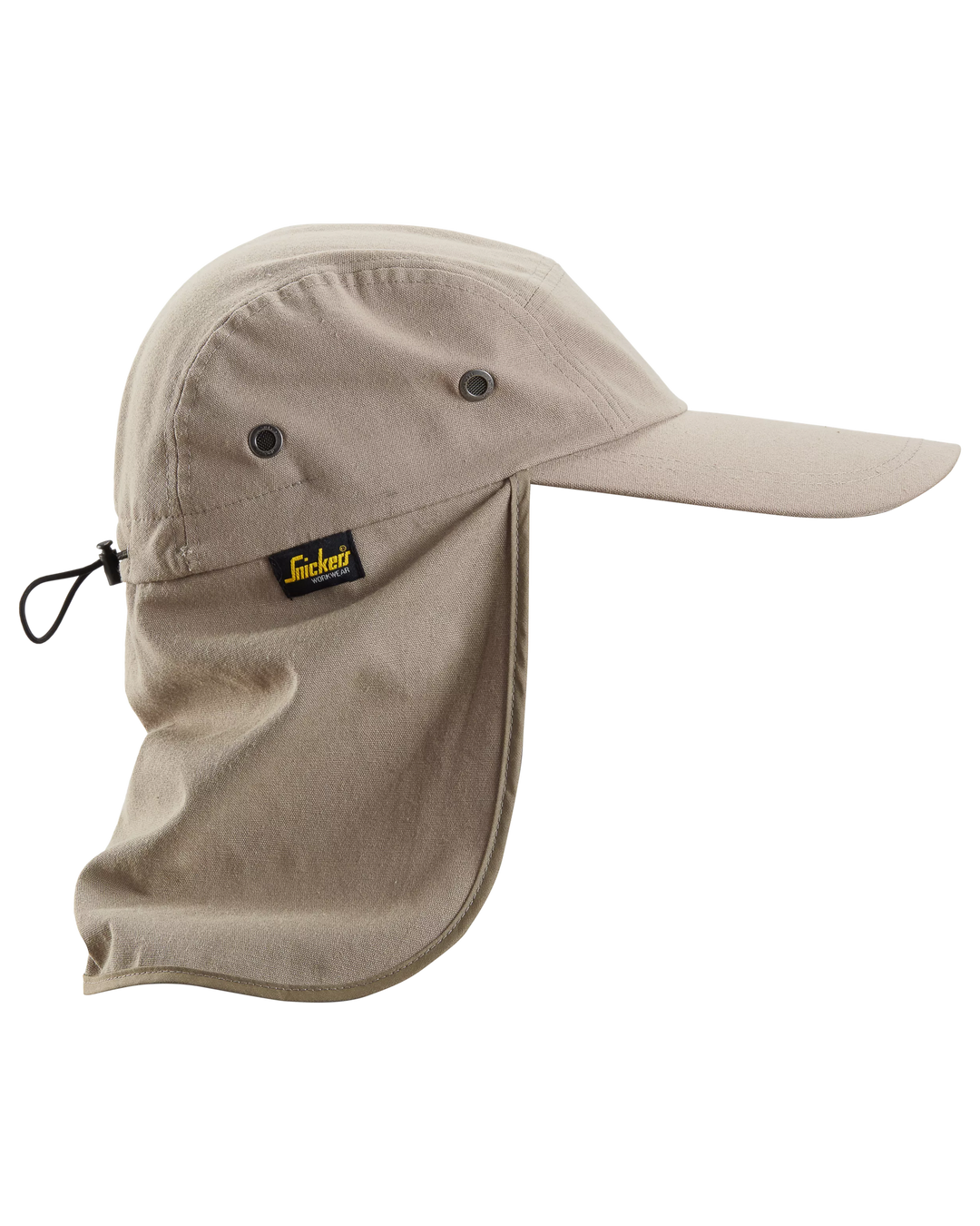 Snickers Khaki, Sunprotection Cap (9091) – right side view