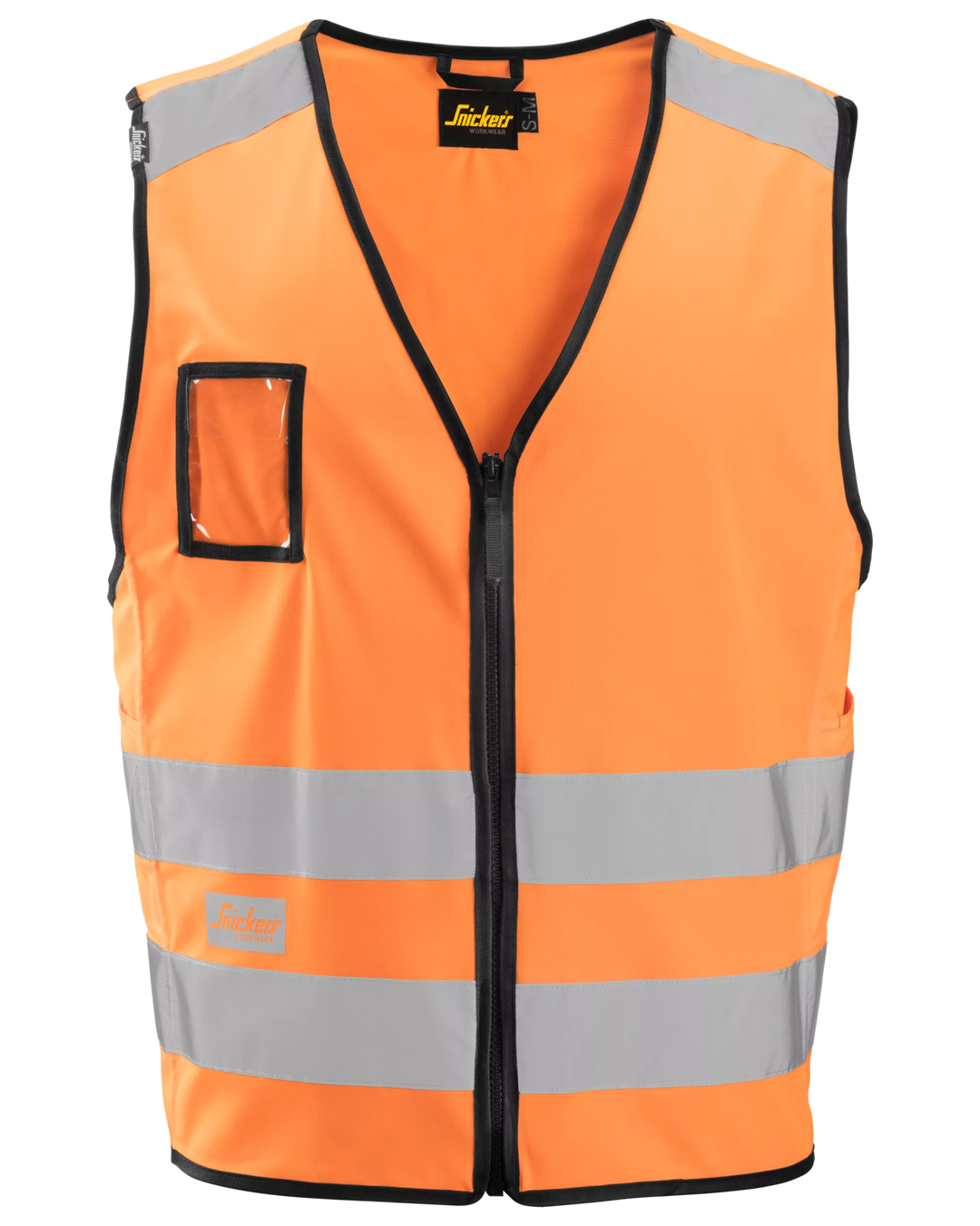 Snickers Hi-Vis Orange, Hi-Vis Vest Class 2 (9153) – front view