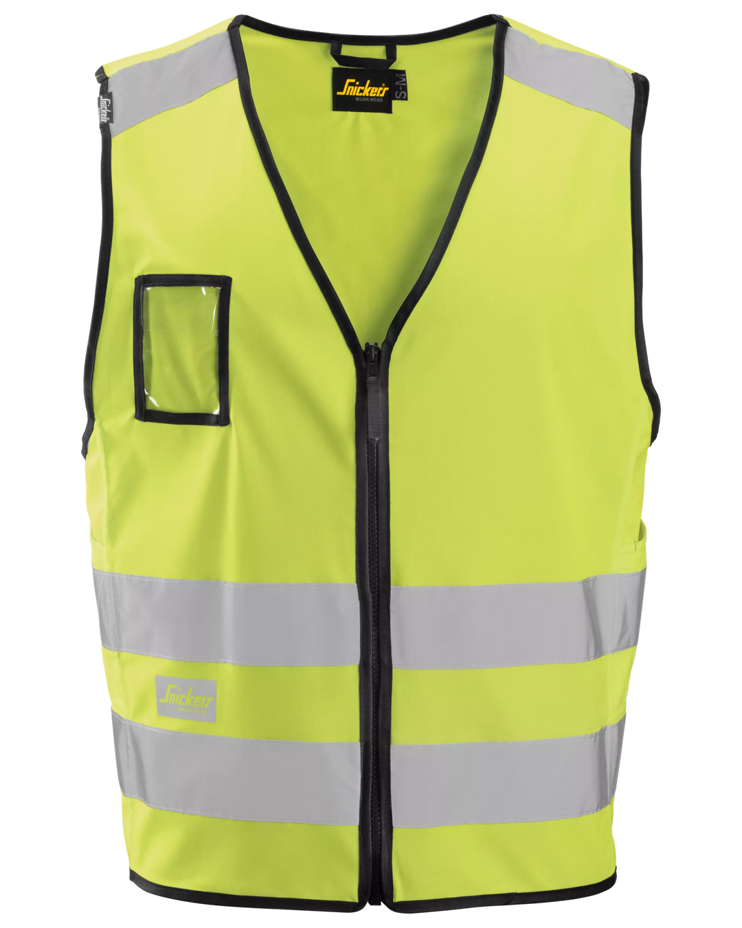 Snickers Hi-Vis Yellow, Hi-Vis Vest Class 2 (9153) – front view