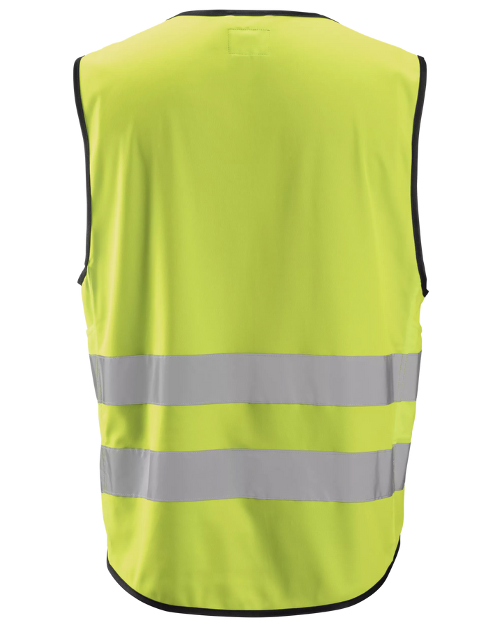 Snickers Hi-Vis Yellow, Hi-Vis Vest Class 2 (9153) – back view