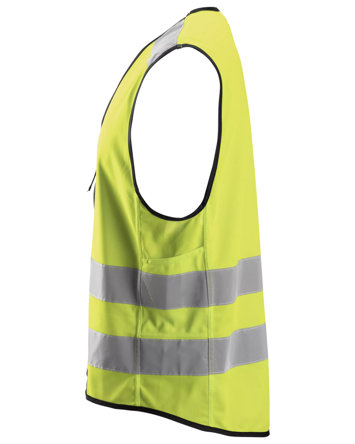 Snickers Hi-Vis Yellow, Hi-Vis Vest Class 2 (9153) – left side view