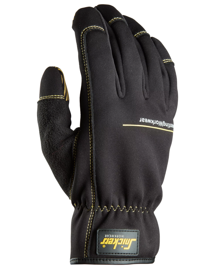 Snickers Black, Weather Flex Dry Gloves (9562) – right side view