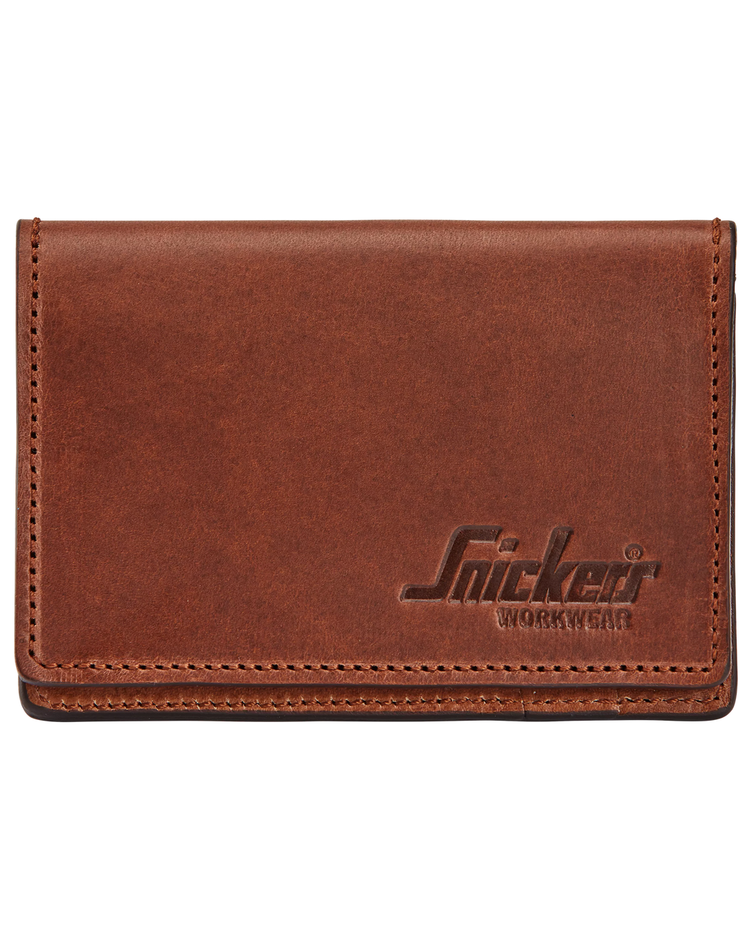 Snickers Chocolate Brown, Leather Cardholder (9754) – front view
