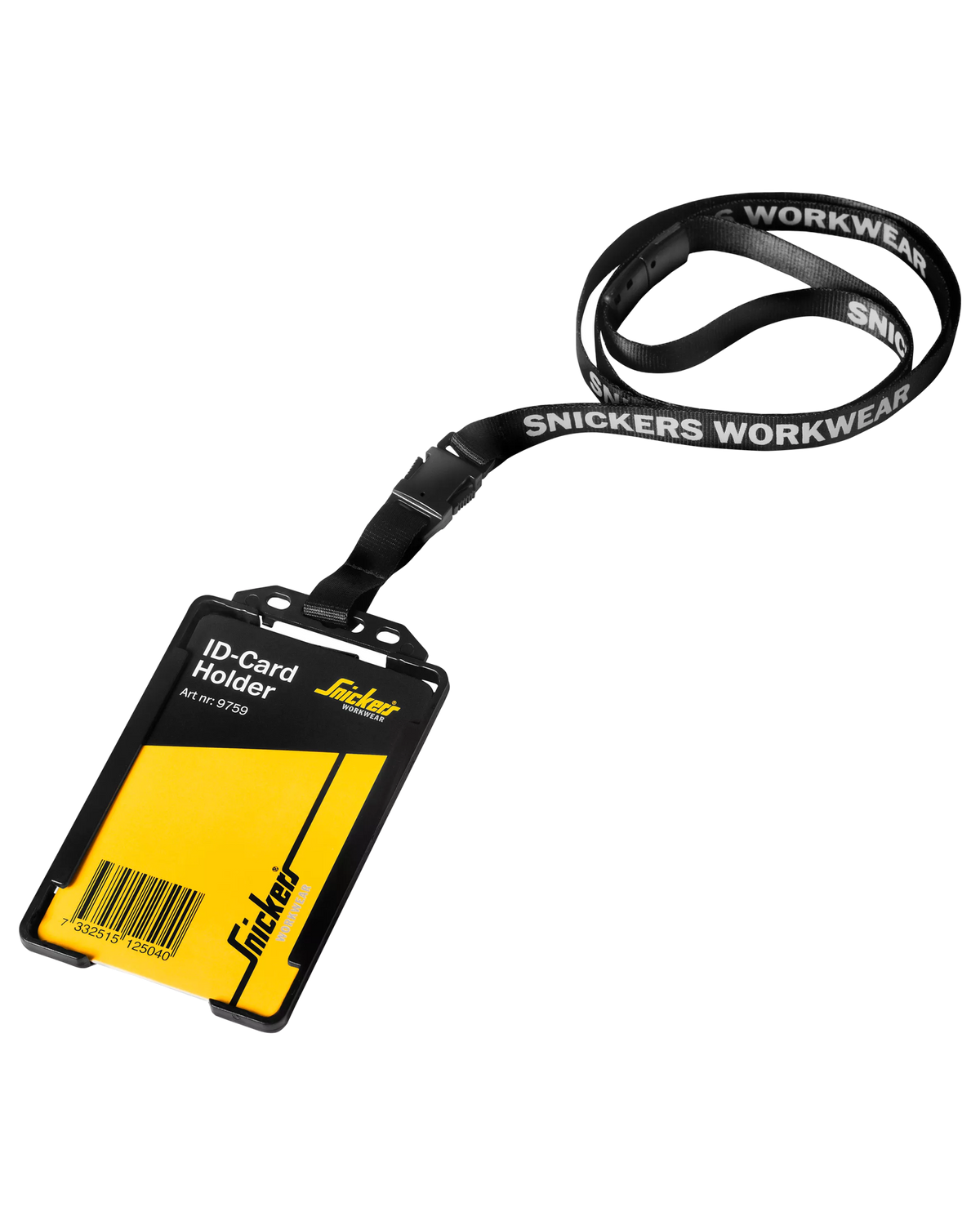 Snickers Black, ID Card Holder (9759) – front view