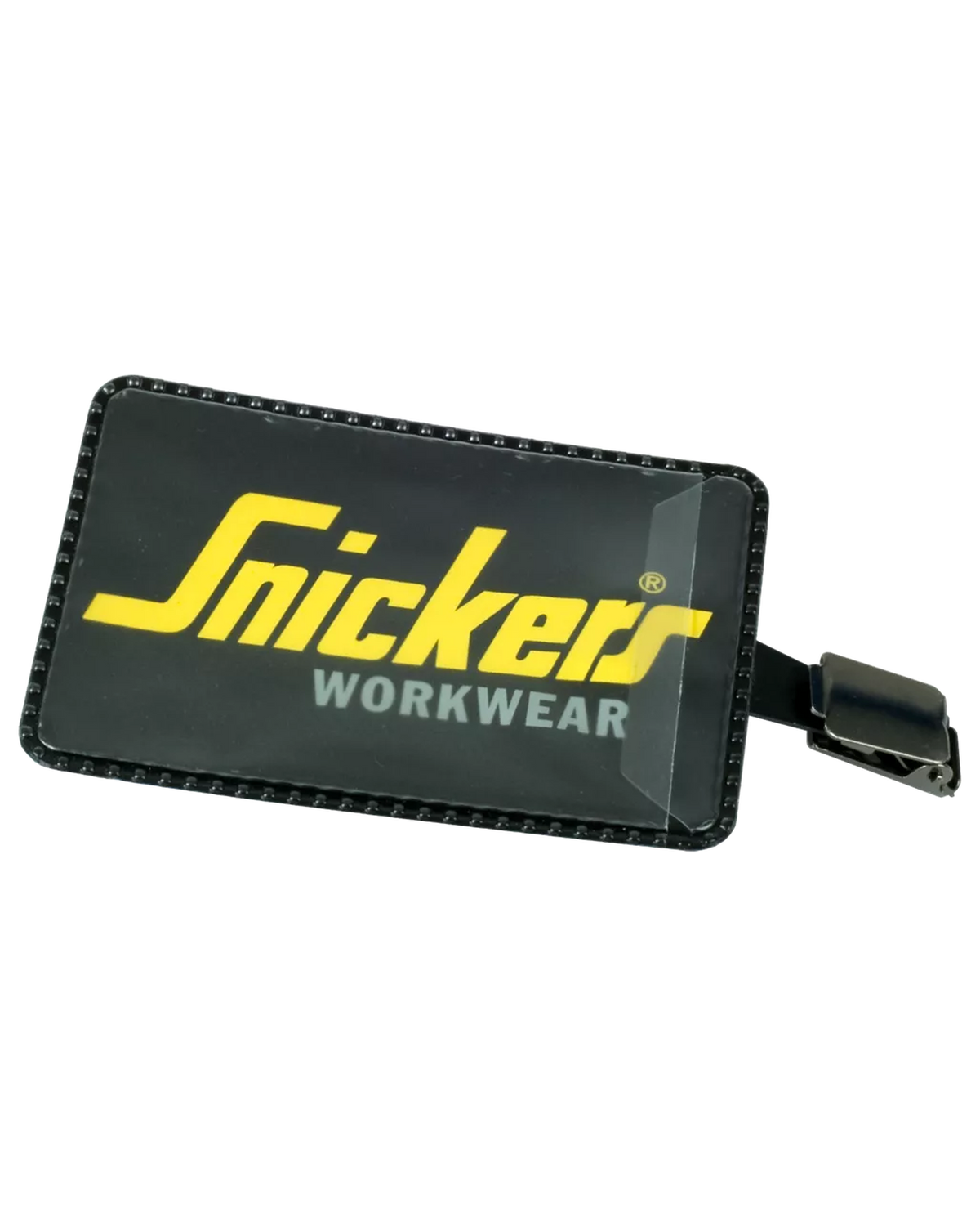 Snickers Black, ID Badge Holder (9760) – front view
