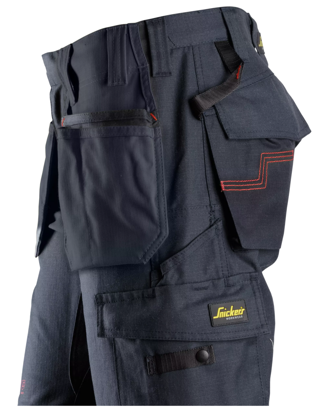 Snickers Navy, ProtecWork Attached Holster Pockets (9793) – left side view