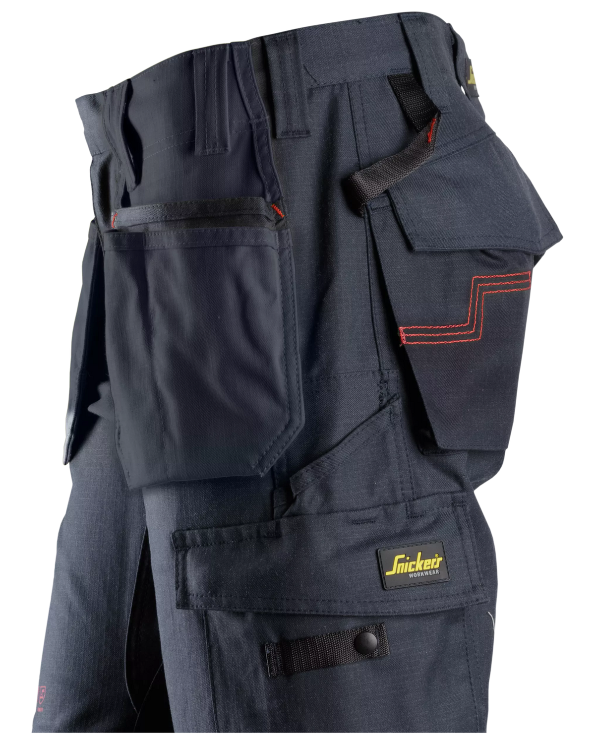 Snickers Navy, ProtecWork Attached Holster Pockets (9793) – left side view