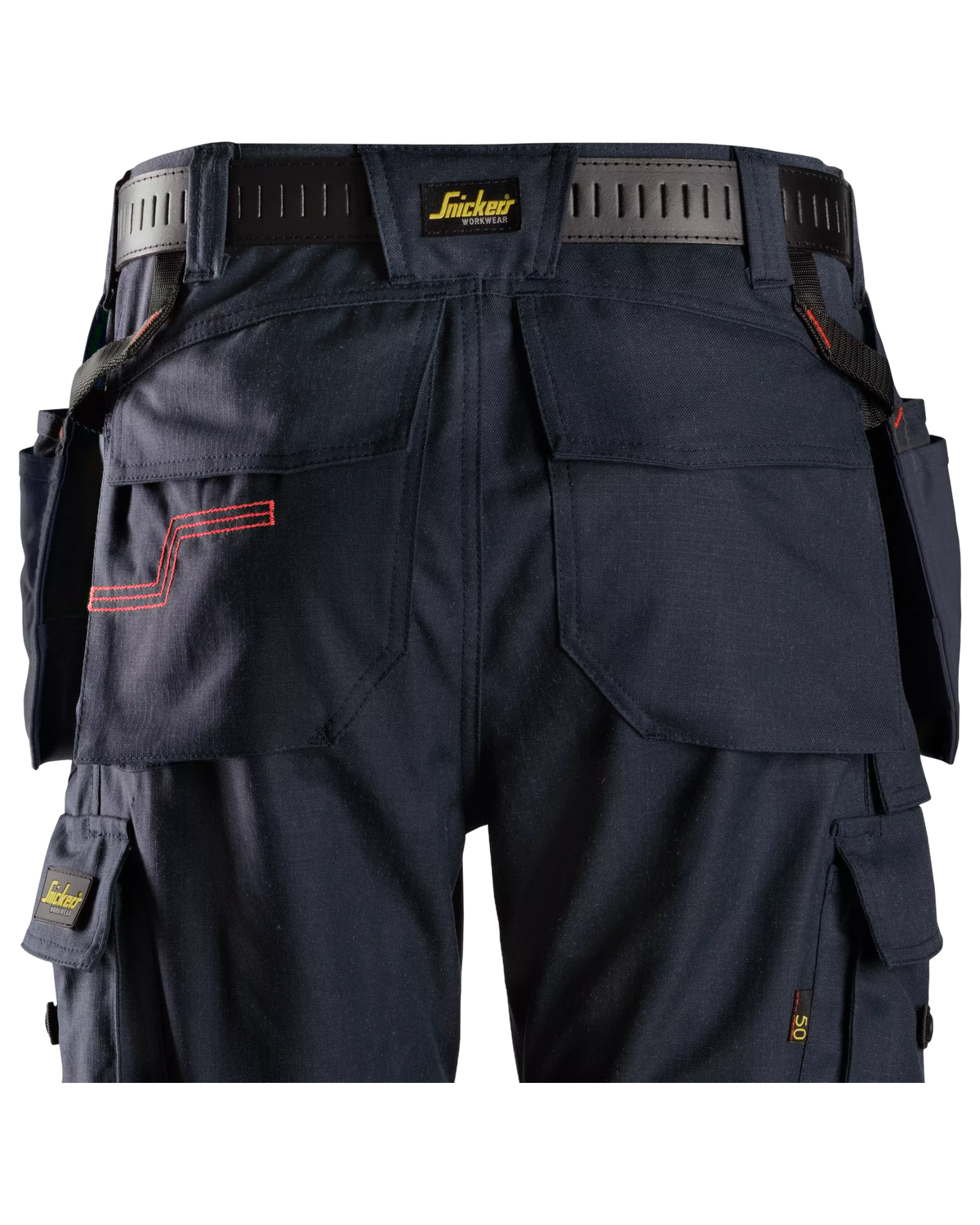 Snickers Navy, ProtecWork Holster Pockets (9797) – back view