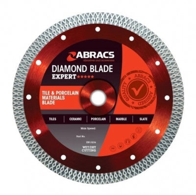 Abracs 115mm X 1.2mm X 22mm Diamond Tile Blade - Diamond Blade Dynamite Hardware