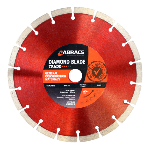 Abracs 230mm X 10mm X 22mm Diamaond Blade Trade