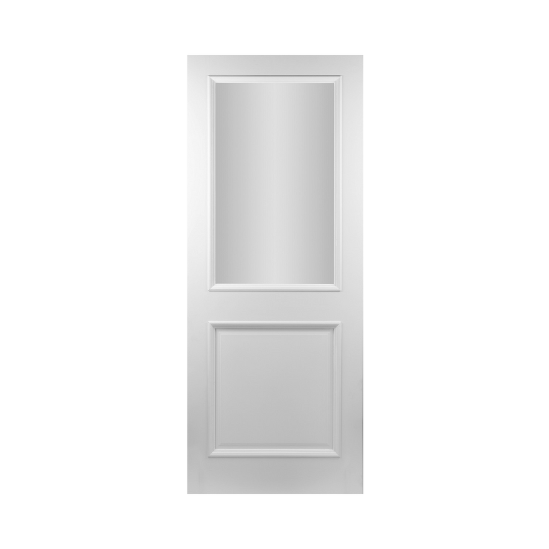SEADEC Albany Bolection 1 Panel & 1 Glass Glazed White Primed (42MM) - DOOR Dynamite Hardware