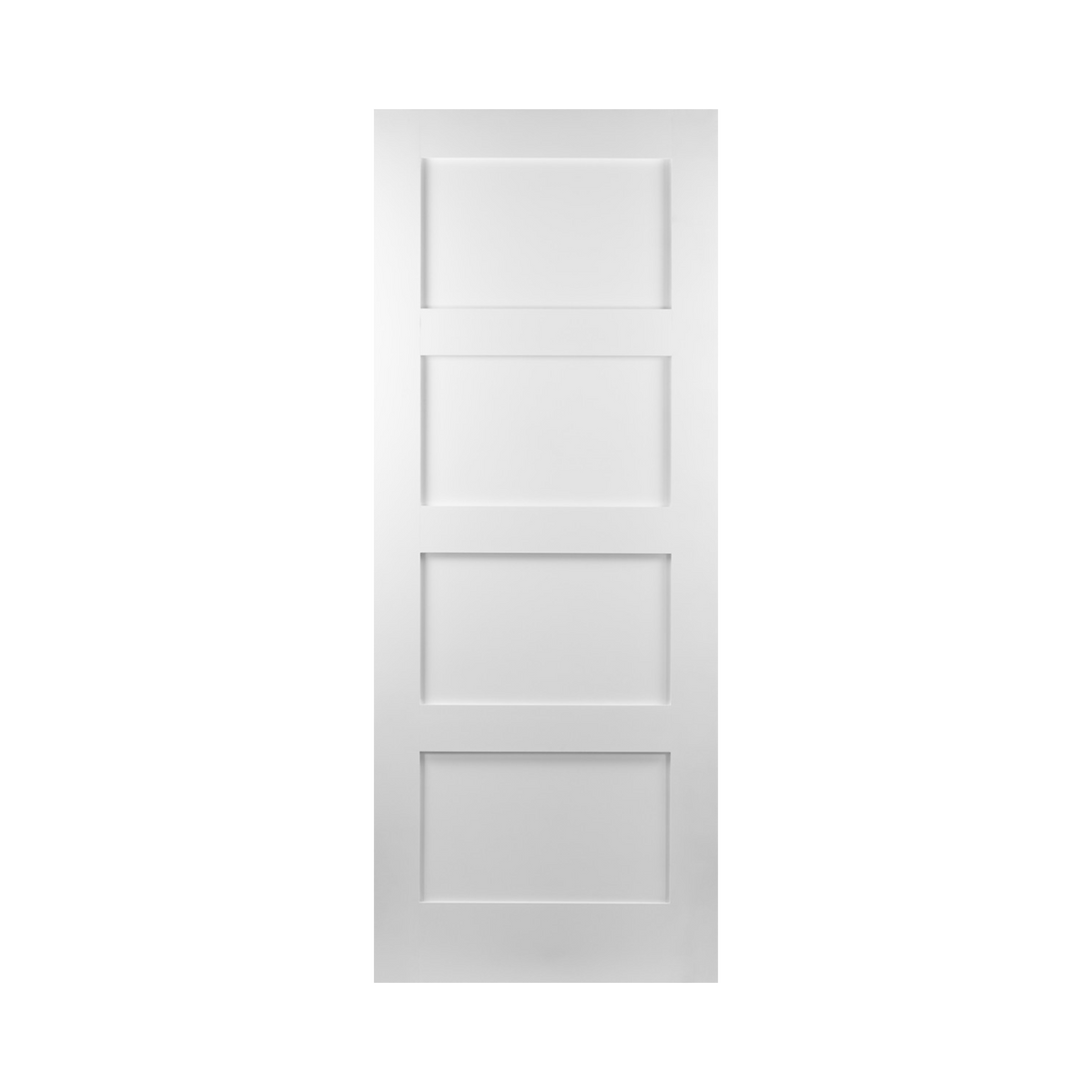 SEADEC Augusta White 4 Panel Shaker Panelled Door White Primed (42MM ...