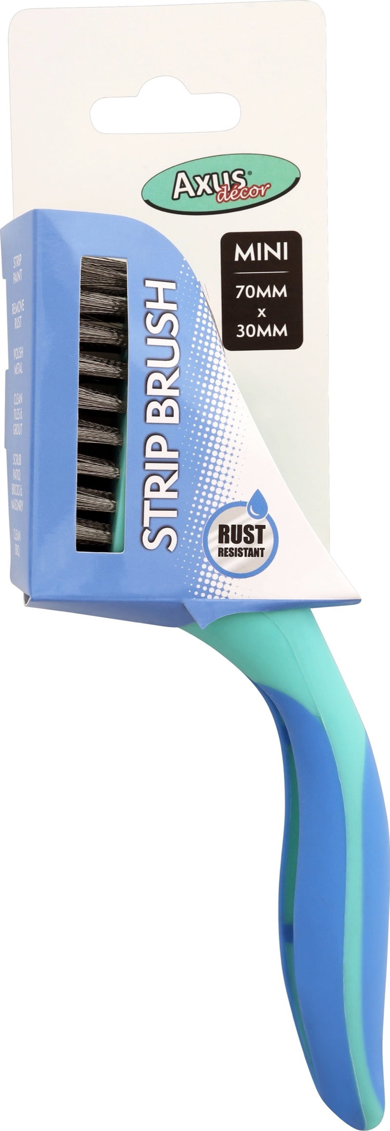 Axus Decor - Strip Brush, Blue Series (7" / 180mm) - Paint Barrier Sheet Dynamite Hardware