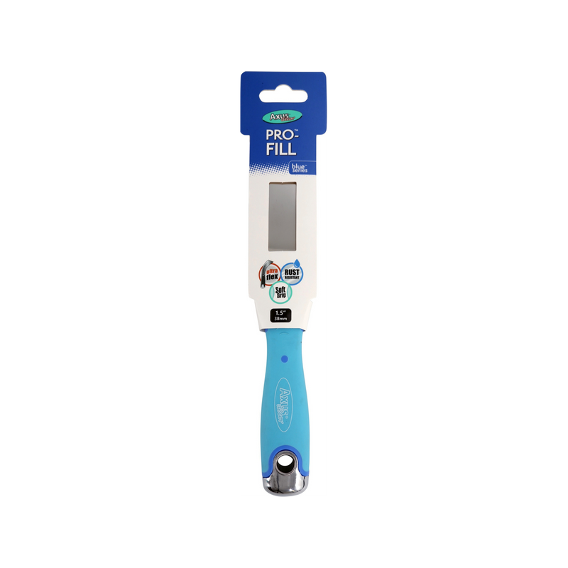 Axus Decor - Pro Fill Filling Knife, Blue Series (1.5" / 38mm) - Paint Barrier Sheet Dynamite Hardware