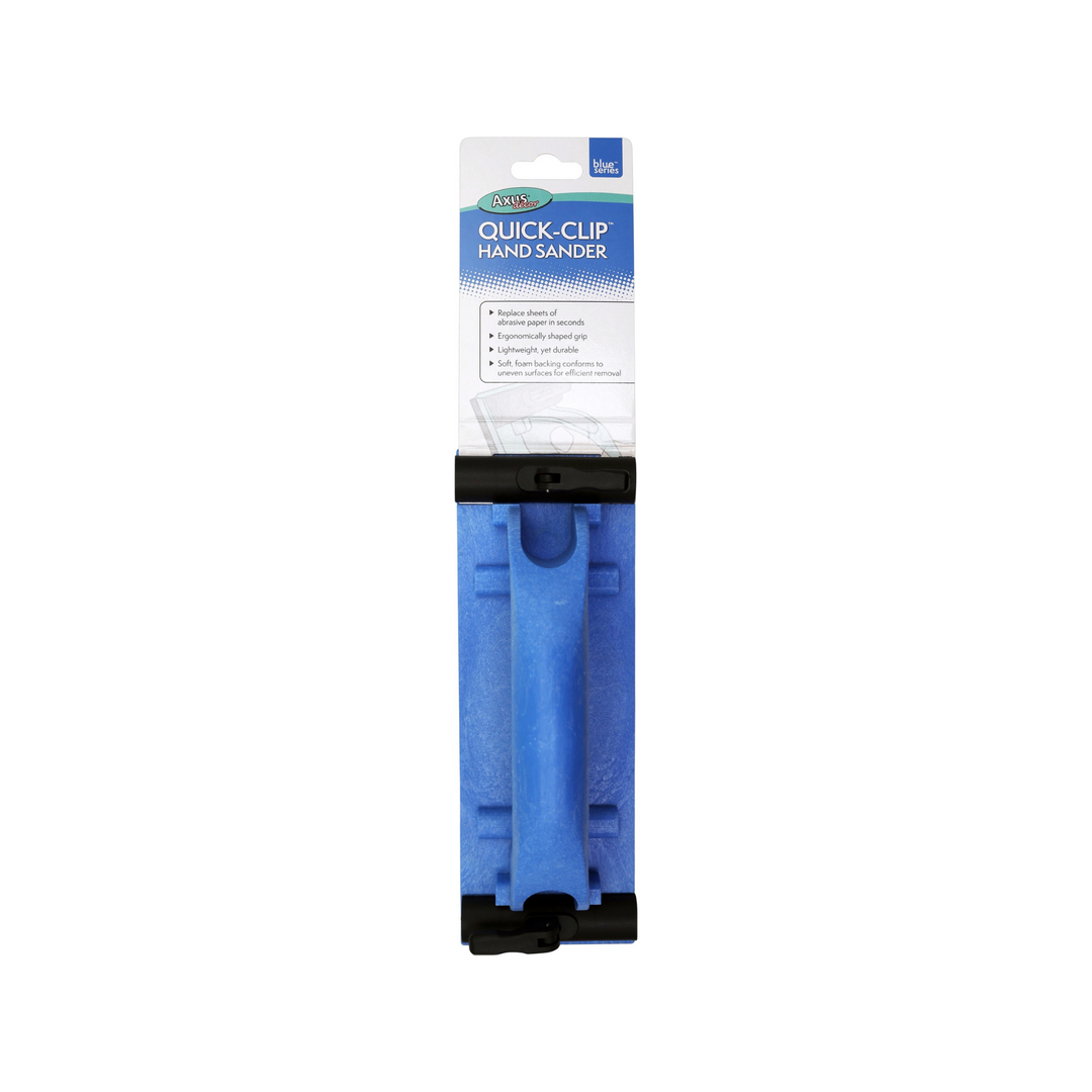 Axus Decor - Quick-Clip Hand Sander, (Blue Series) - Paint Barrier Sheet Dynamite Hardware
