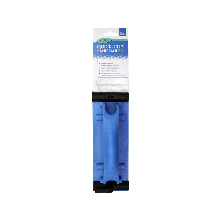 Axus Decor - Quick-Clip Hand Sander, (Blue Series) - Paint Barrier Sheet Dynamite Hardware