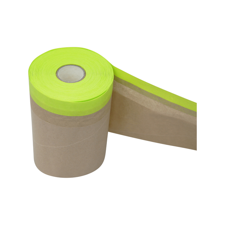 Axus Decor - Static 31 Pre Taped Protection Paper, Blue Series (18cm x 25m) - Paint Barrier Sheet Dynamite Hardware