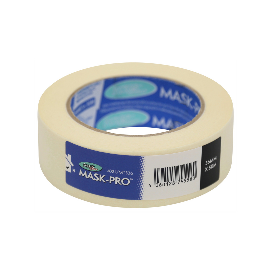 Axus Decor - Mask-Pro Painter's Tape, Blue Series (36mm x 50m) - Painters Tape Painters Tapes Dynamite Hardware
