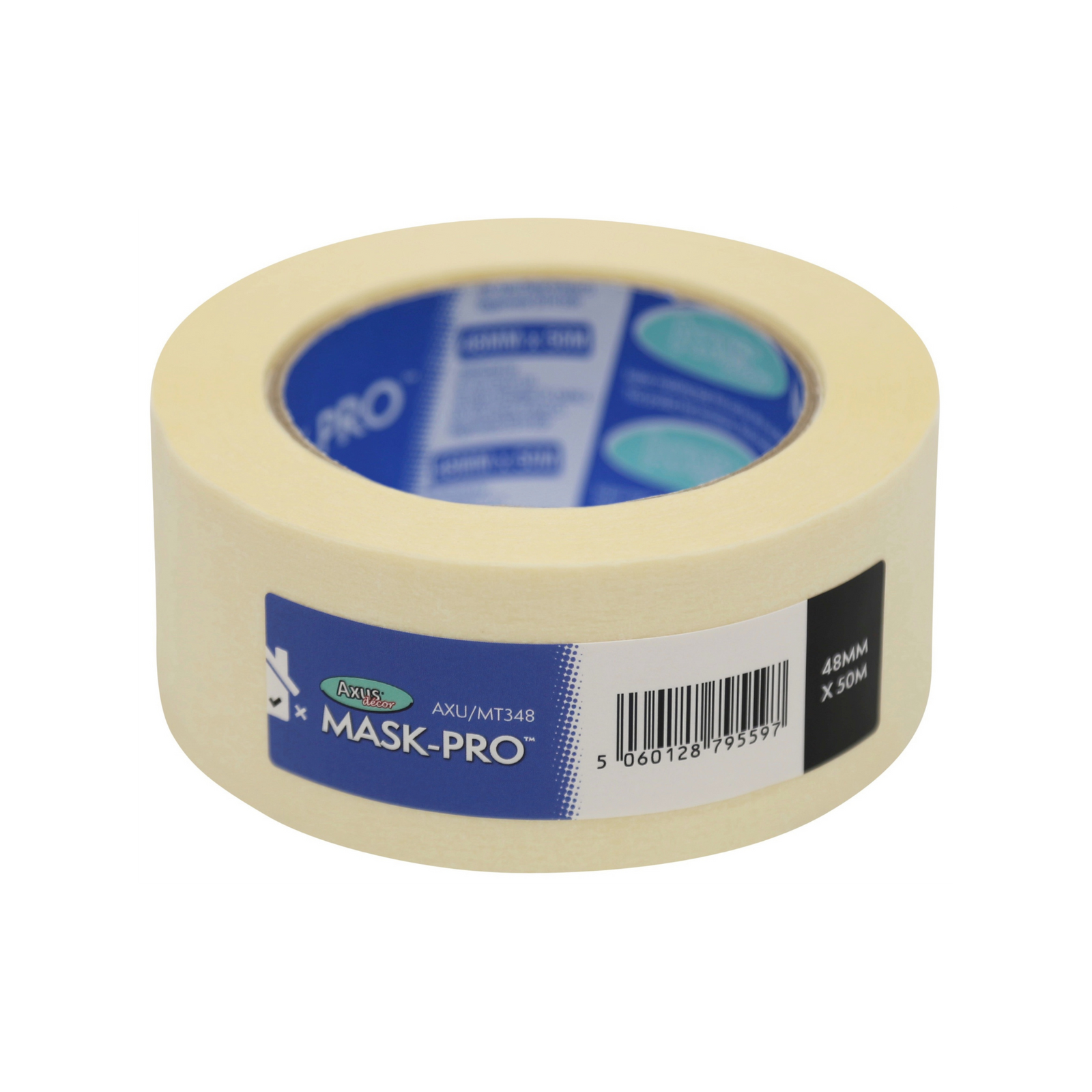 Axus Decor - Mask-Pro Painter's Tape, Blue Series (48mm x 50m) - Painters Tape Painters Tapes Dynamite Hardware