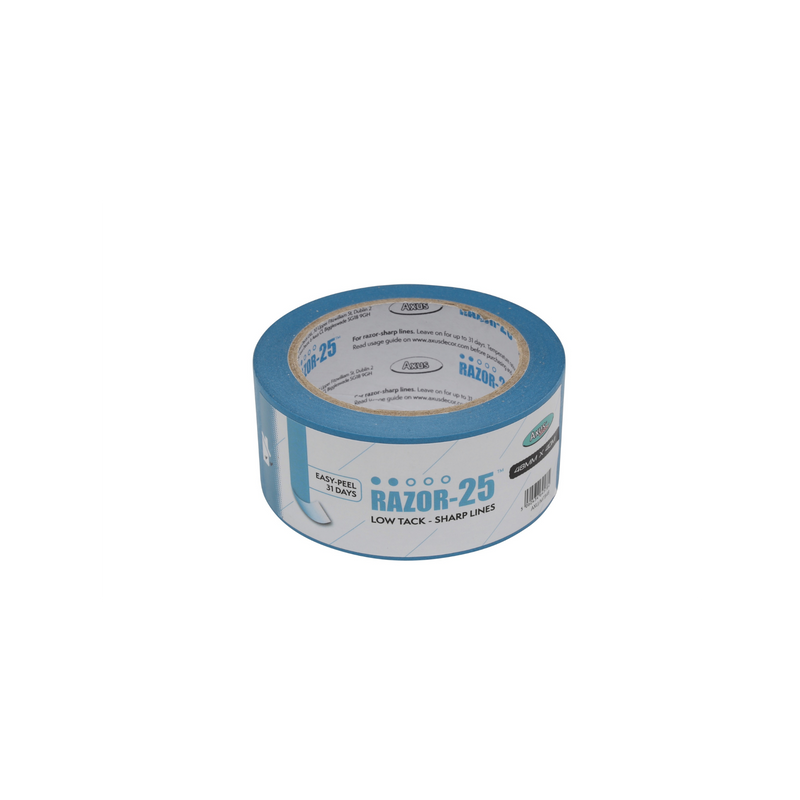 Axus Decor - Razor-25 Low Tack Tape (48mm x 40m) - Painters Tape Dynamite Hardware