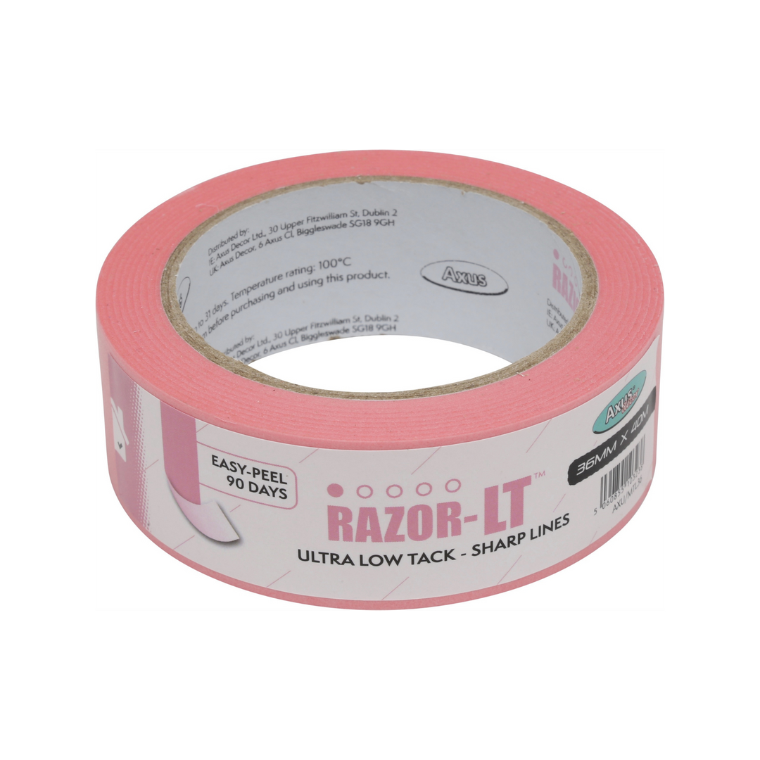 Axus Decor - Razor-LT Ultra Low Tack (36mm x 40m ) - Painters Tape Dynamite Hardware