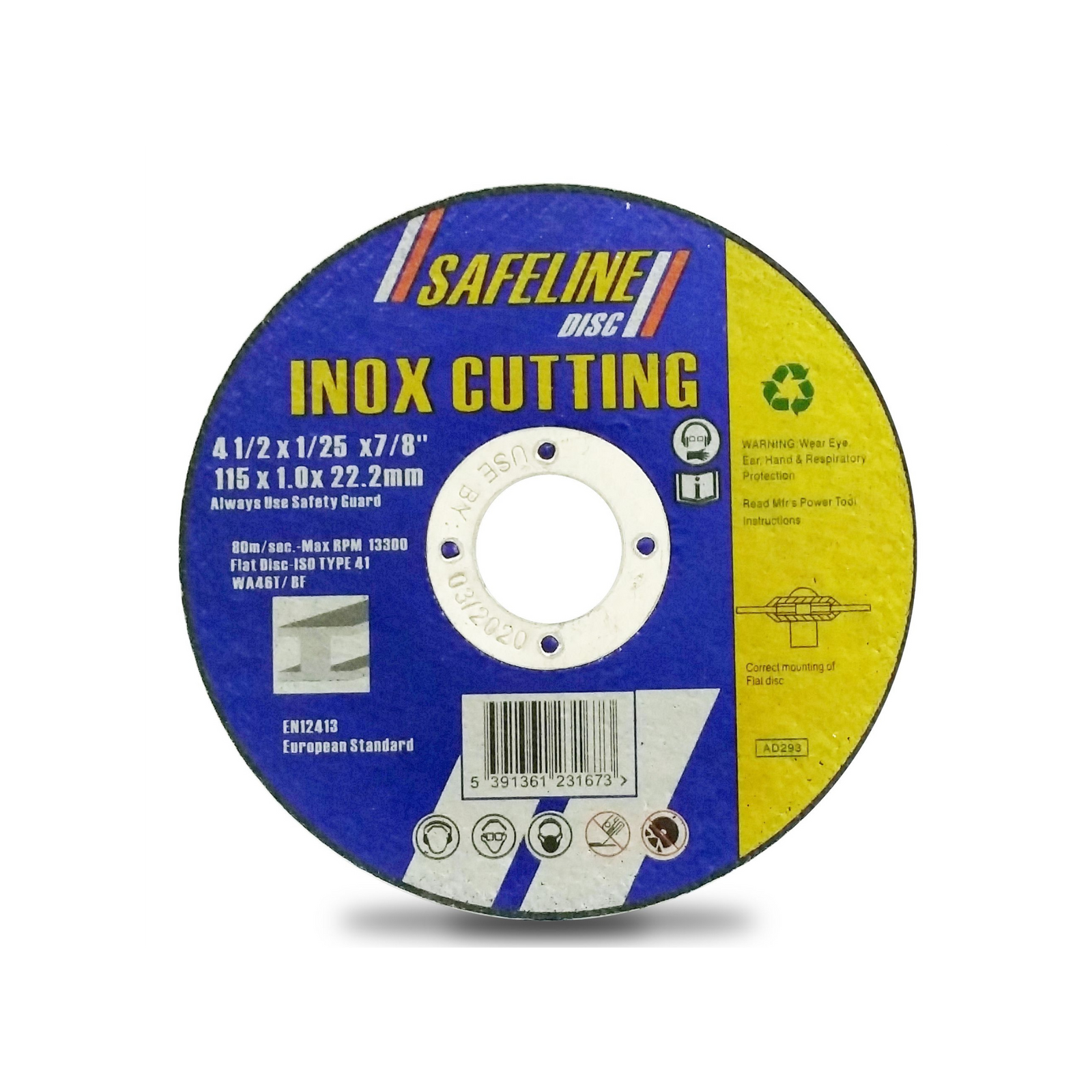 115MM X 1.0 STAINLESS STEEL CUTTING DISC - Diamond Blade Dynamite Hardware