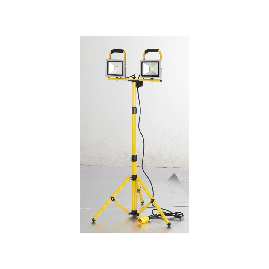 LED 20 WATT TELESCOPIC DOUBLE 110V LIGHT - Dynamite Hardware