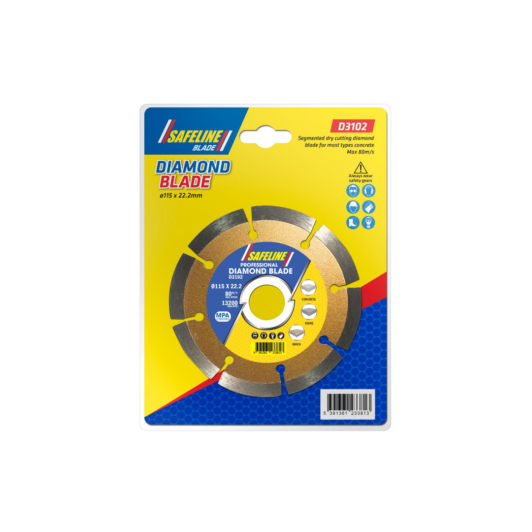 115MM SEGMEN DIAMOND BLADES CUTTING CONCRETE - Diamond Blade Dynamite Hardware