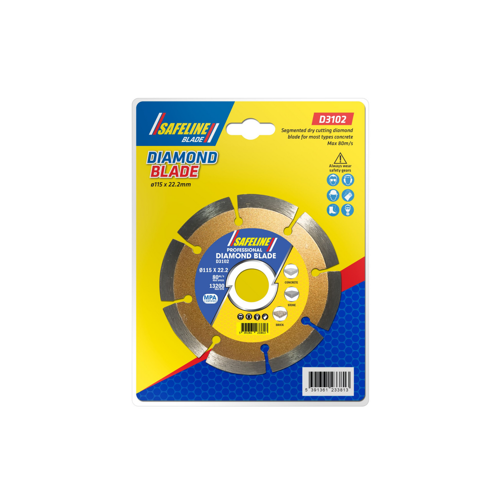 115MM SEGMEN DIAMOND BLADES CUTTING CONCRETE - Diamond Blade Dynamite Hardware