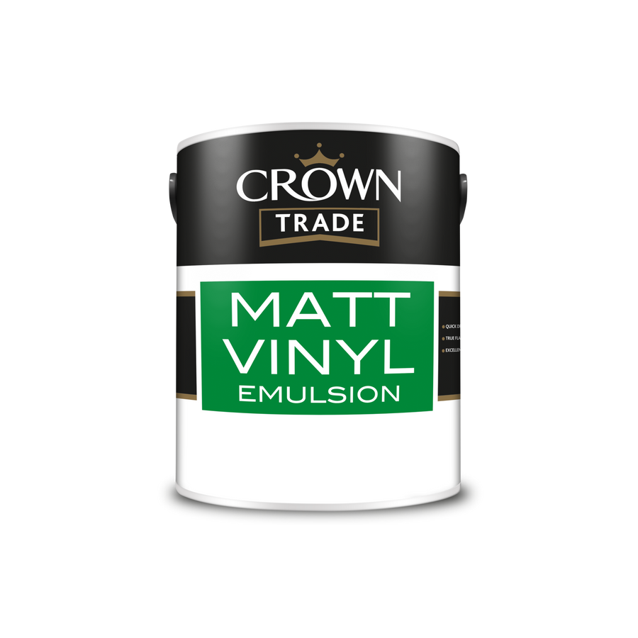 CROWN MATT EMULSION BASE TITANIUM 5LT - PAINT Dynamite Hardware
