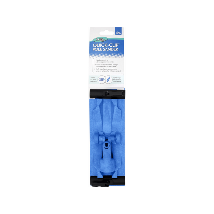 Axus Decor - Quick-Clip Pole Sander, (Blue Series) - Paint Barrier Sheet Dynamite Hardware