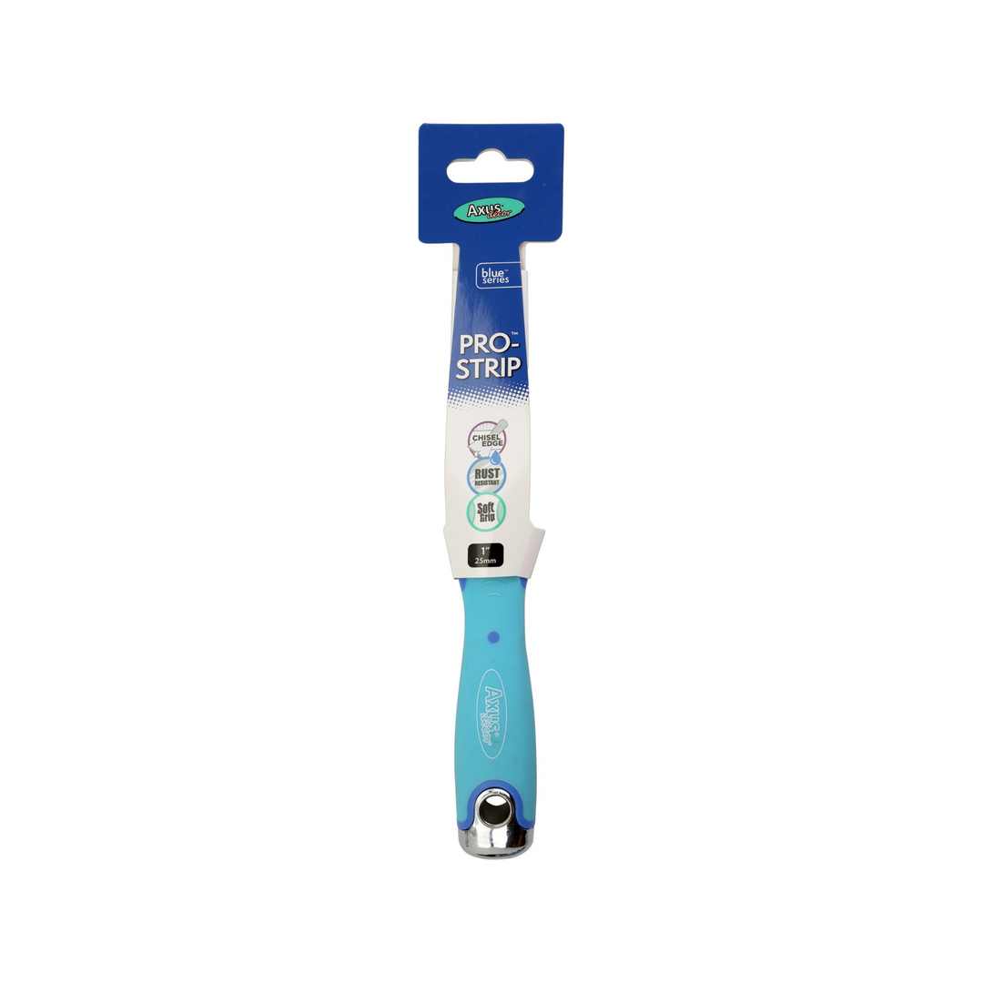 Axus Decor - Pro Strip Scraper, Blue Series (1" / 25mm) - Paint Barrier Sheet Dynamite Hardware