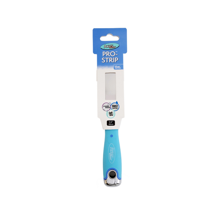 Axus Decor - Pro Strip Scraper, Blue Series (1.5" / 38mm) - Paint Barrier Sheet Dynamite Hardware