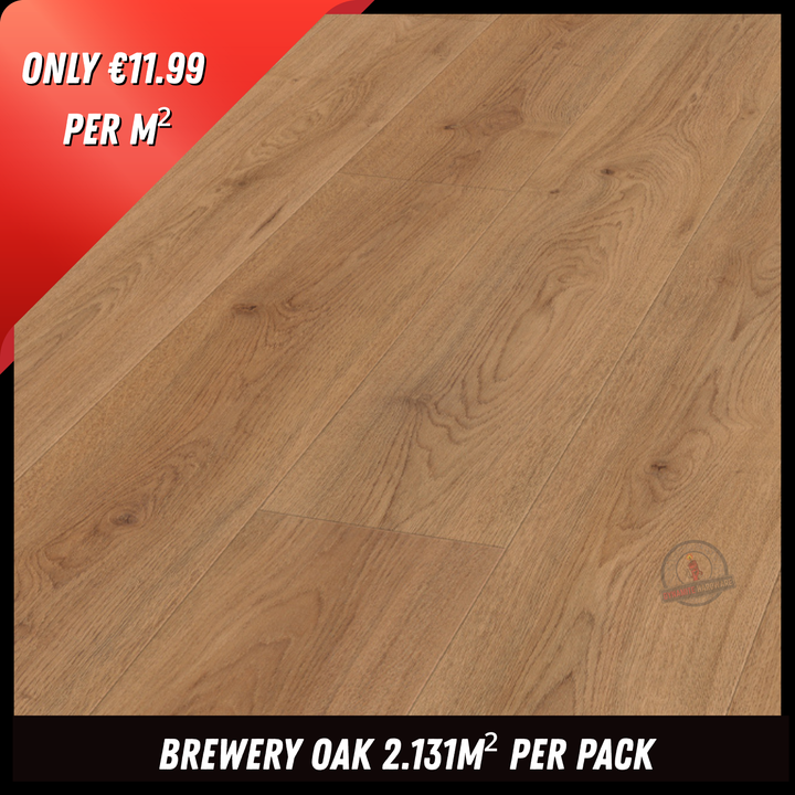 8Mm Excel 4V Brewery Oak - 2.131M2 Pk - Ac4 - Wg Surface Finish - 8 X 193 X 1380Mm