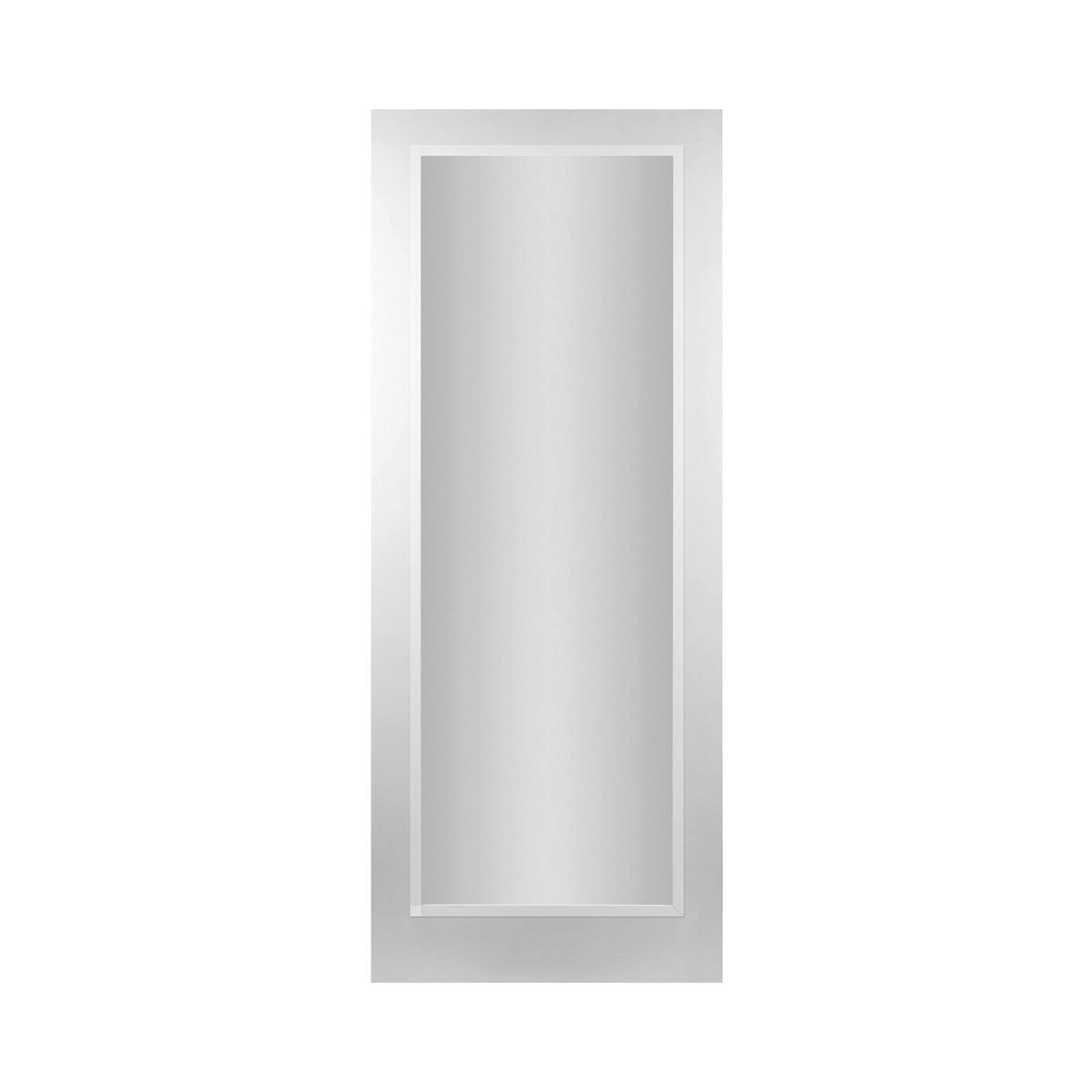 SEADEC Cheshire White 1 Panel Shaker Glass Frosted 30mm Clear Glass Border Pre-Glazed Frosted (42MM) - DOOR Dynamite Hardware
