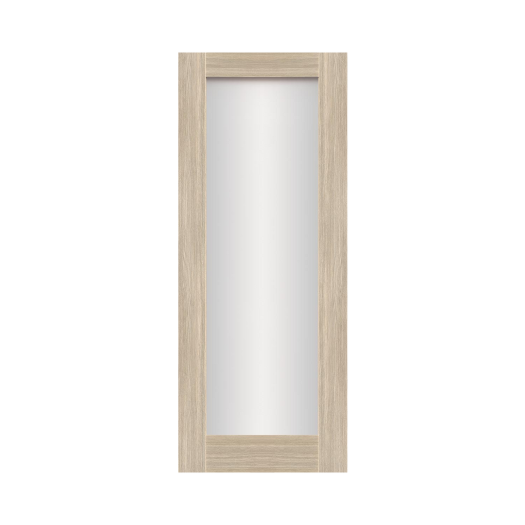 SEADEC Cheshire Alpine Oak 1 Panel Shaker Frosted Glass Door (44MM) - DOOR Dynamite Hardware