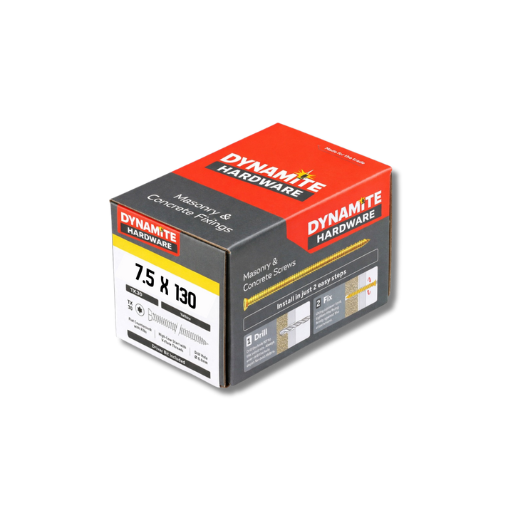 Concrete Screws 7.5mm Multi-Fix – All Sizes | Trade Grade