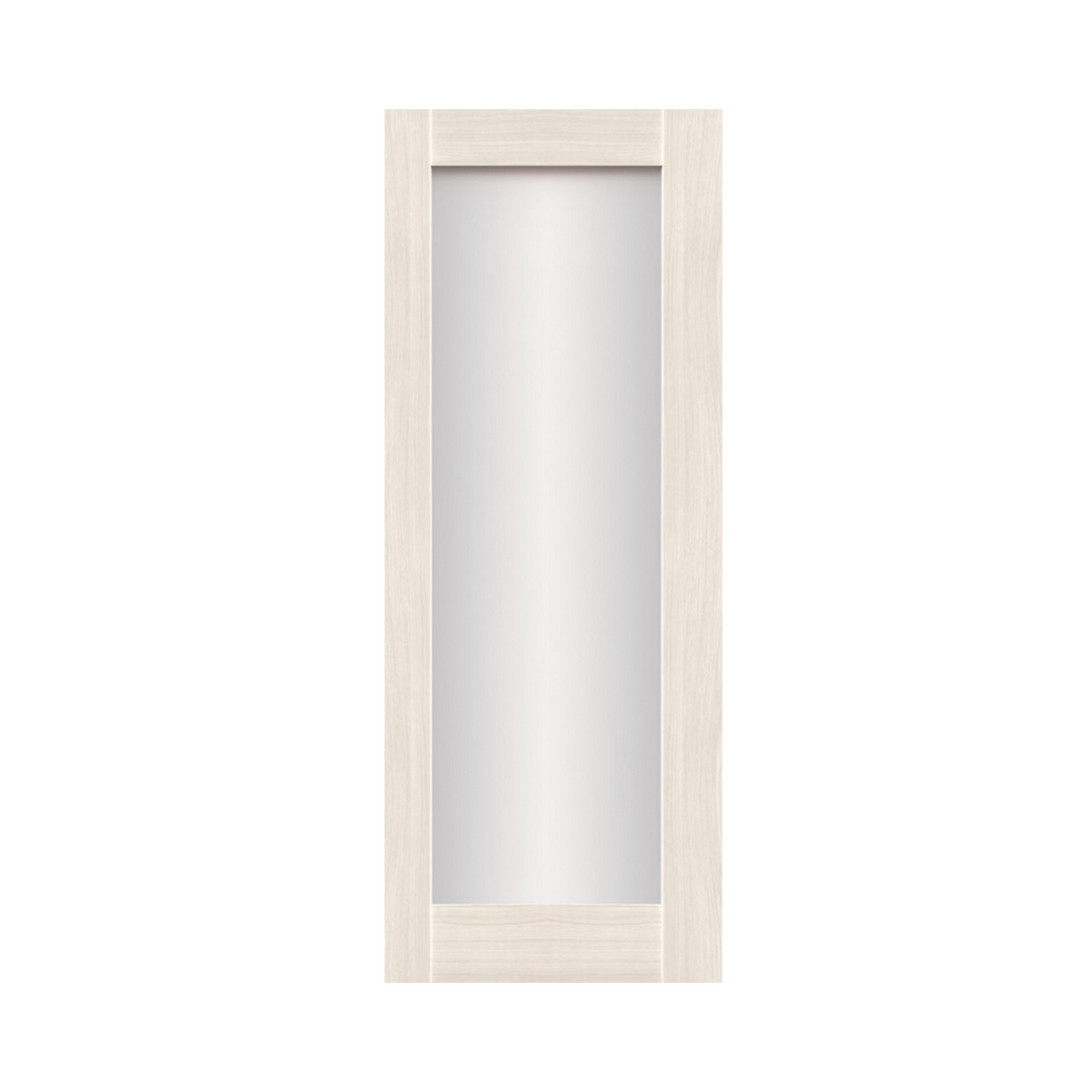 SEADEC Cheshire Arctic Oak 1 Panel Shaker Frosted Glass Door (44MM) - DOOR Dynamite Hardware