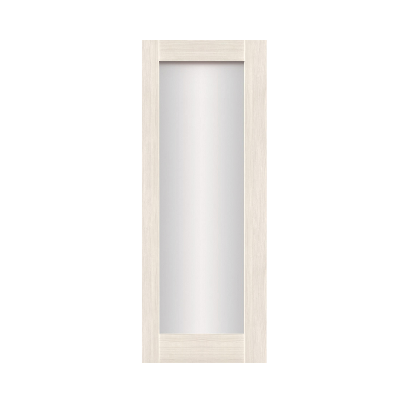 SEADEC Cheshire Arctic Oak 1 Panel Shaker Frosted Glass Door (44MM) - DOOR Dynamite Hardware