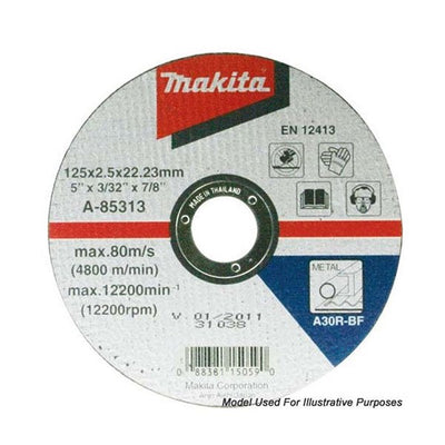 D-18764-10 MAKITA THIN SLITTING DISC FOR STAINLESS STEEL 115MM X 1.2MM X 22.23MM WA60T 1pcs - Dynamite Hardware