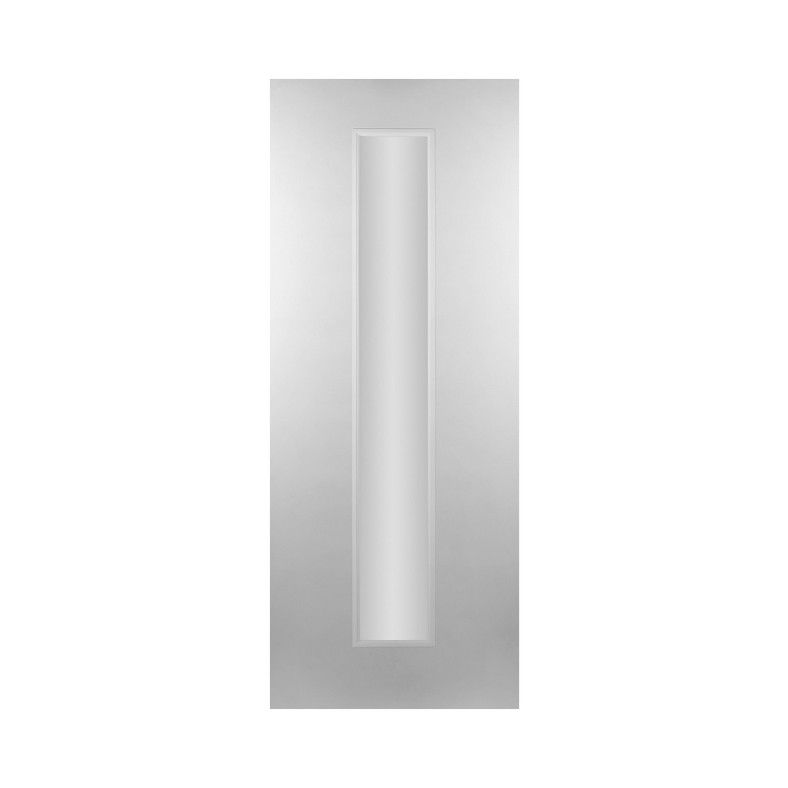 SEADEC Delaware Single Panel Clear Glass White Primed Design Glass (44MM) - DOOR Dynamite Hardware