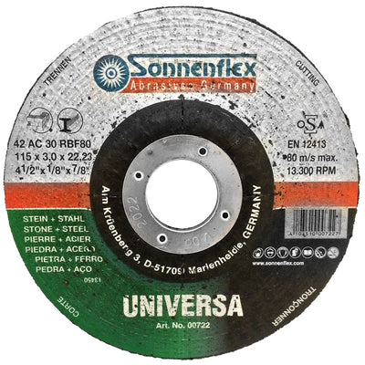 Abracs 4.5in Universal Stone & Steel Cutting Disc - Standard Cutting Disc Dynamite Hardware