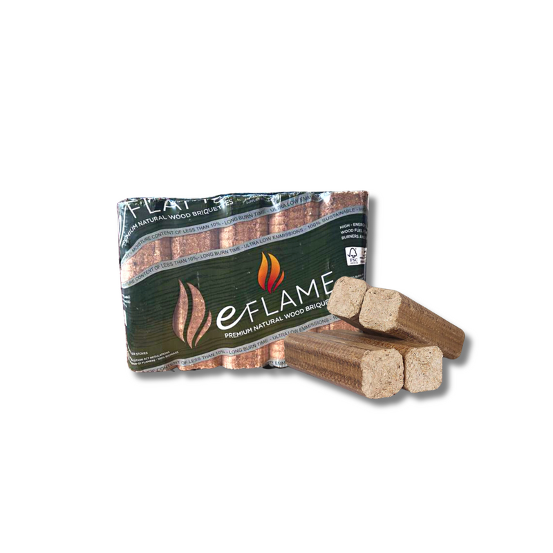 FLAMERS EFLAME (PREMIUM WOOD BRIQUETTE) BUY 3 OR MORE AT €6.00 EACH! - Dynamite Hardware