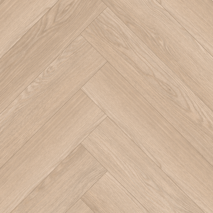 Light Baronia Oak herringbone laminate flooring plank detail