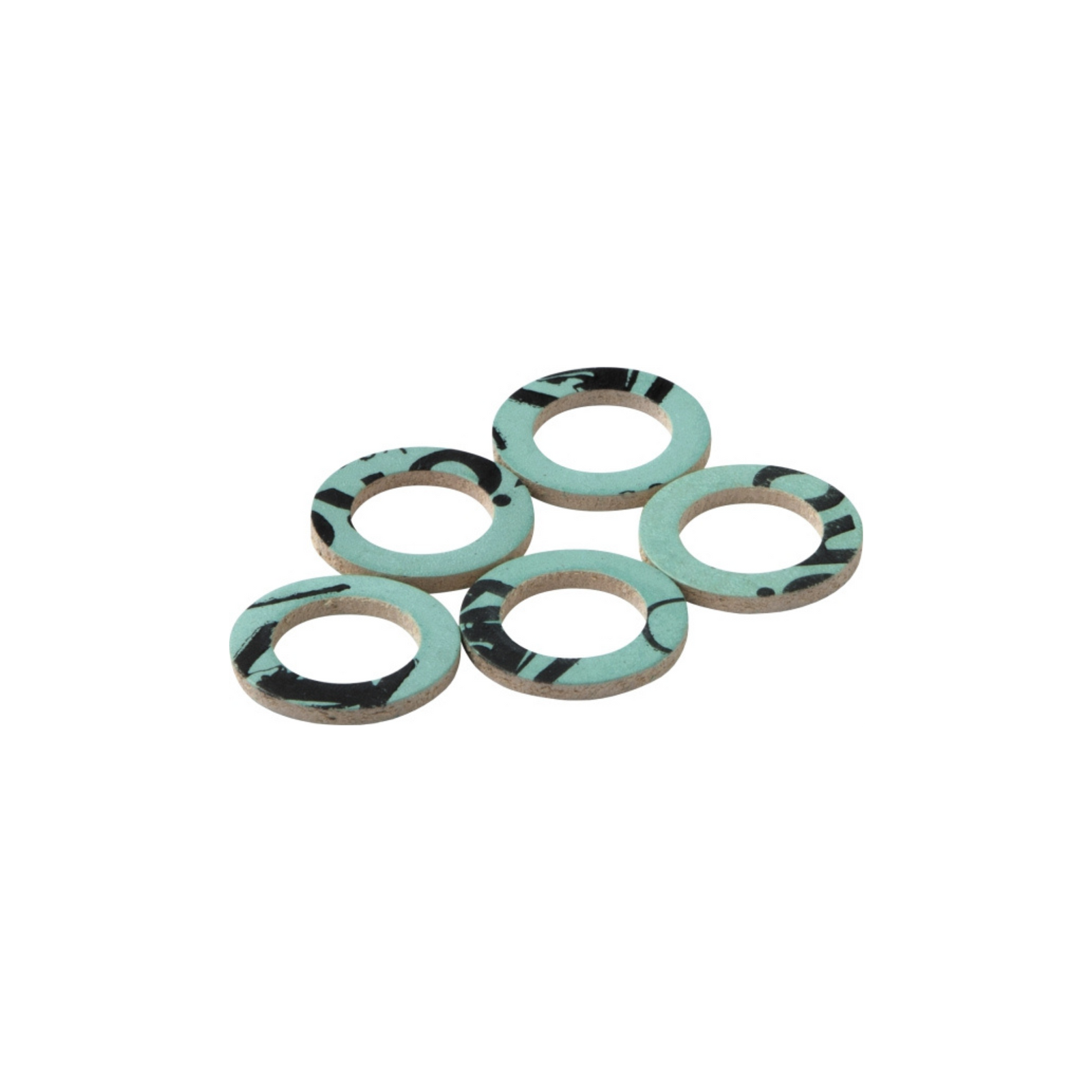 Easi Plumb - 1/2" Green Fibre Washers (Pack Of 10) - Washers & Pipe Clips Dynamite Hardware