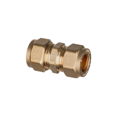 Easi Plumb - 1/2" Straight Brass Compression - Irish Brass Compression Fittings Dynamite Hardware