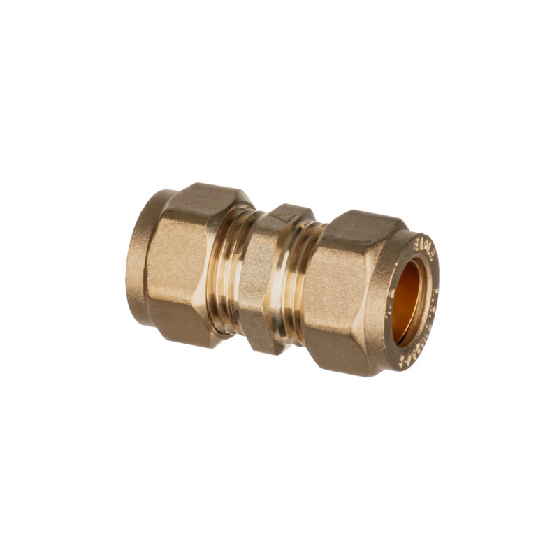 Easi Plumb - 3/4" Straight Brass Compression Coupling
