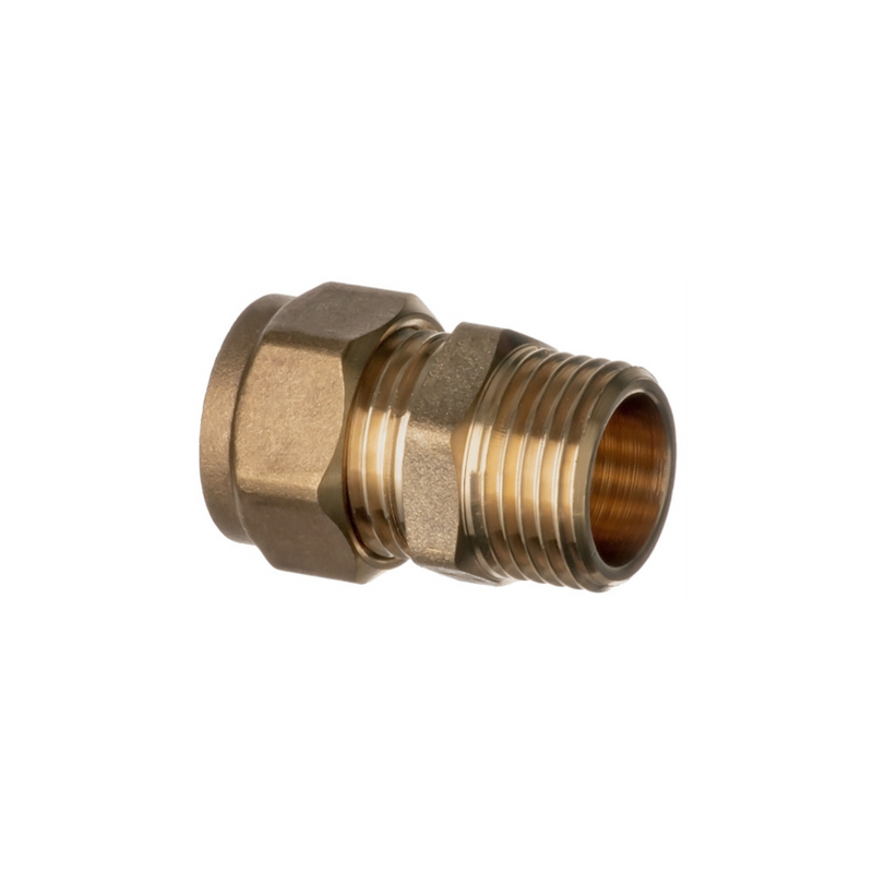 Easi Plumb - 1/2" M.I. Straight Brass Compression Coupling
